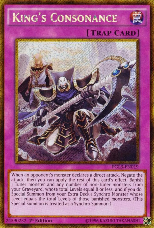 King's Consonance [PGL3-EN019] Gold Secret Rare | Odin's Place