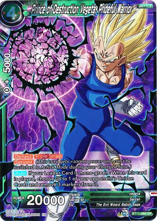 Prince of Destruction Vegeta, Prideful Warrior (BT11-066) [Vermilion Bloodline] | Odin's Place