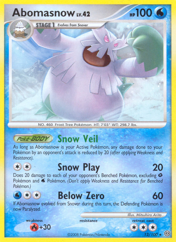 Abomasnow (12/100) [Diamond & Pearl: Stormfront] | Odin's Place
