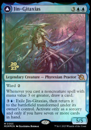 Jin-Gitaxias // The Great Synthesis [March of the Machine Prerelease Promos] | Odin's Place