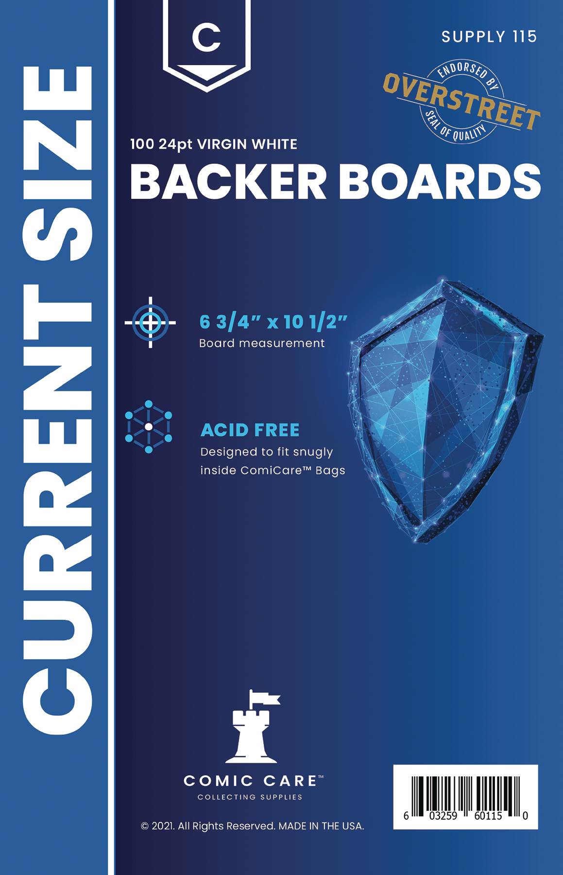 Comicare Current Backer Boards (100) | Odin's Place