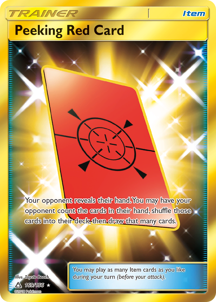 Peeking Red Card (169/156) [Sun & Moon: Ultra Prism] | Odin's Place