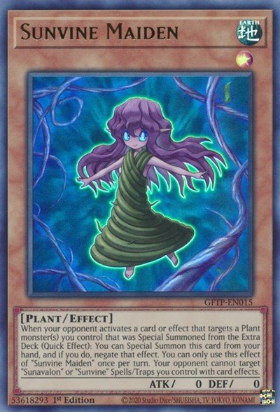 Sunvine Maiden [GFTP-EN015] Ultra Rare | Odin's Place