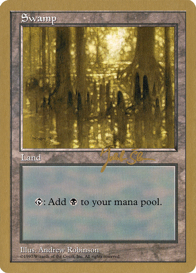 Swamp (js438) (Jakub Slemr) [World Championship Decks 1997] | Odin's Place