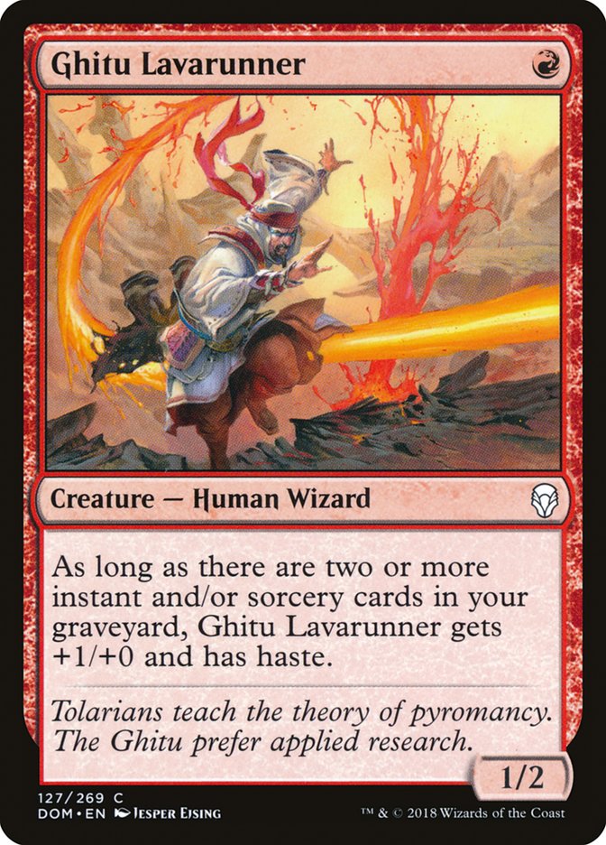Ghitu Lavarunner (127) [Dominaria] | Odin's Place