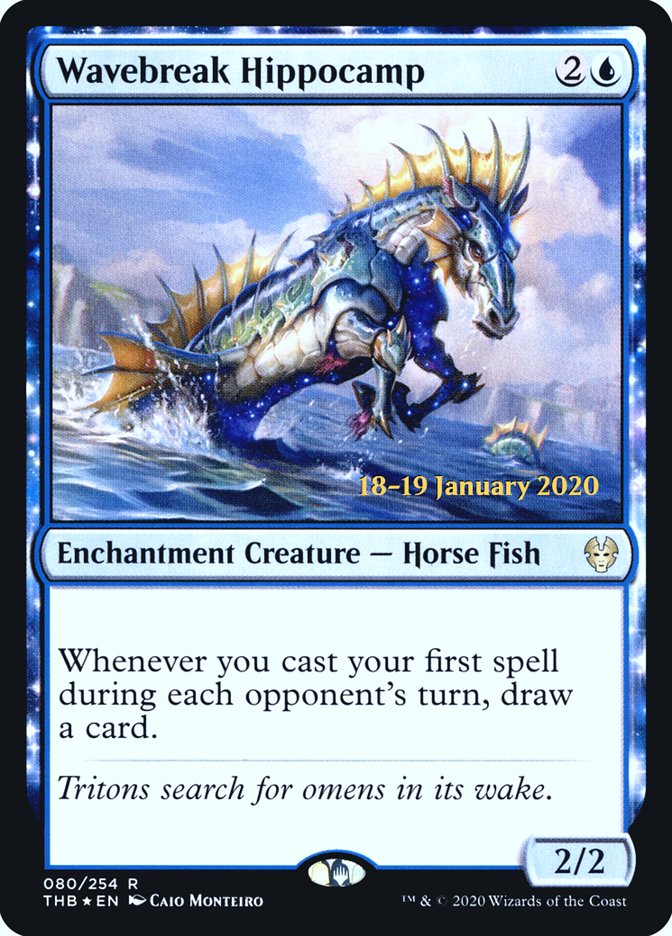 Wavebreak Hippocamp [Theros Beyond Death Prerelease Promos] | Odin's Place