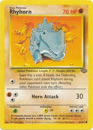 Rhyhorn (61/64) [Jungle Unlimited] | Odin's Place