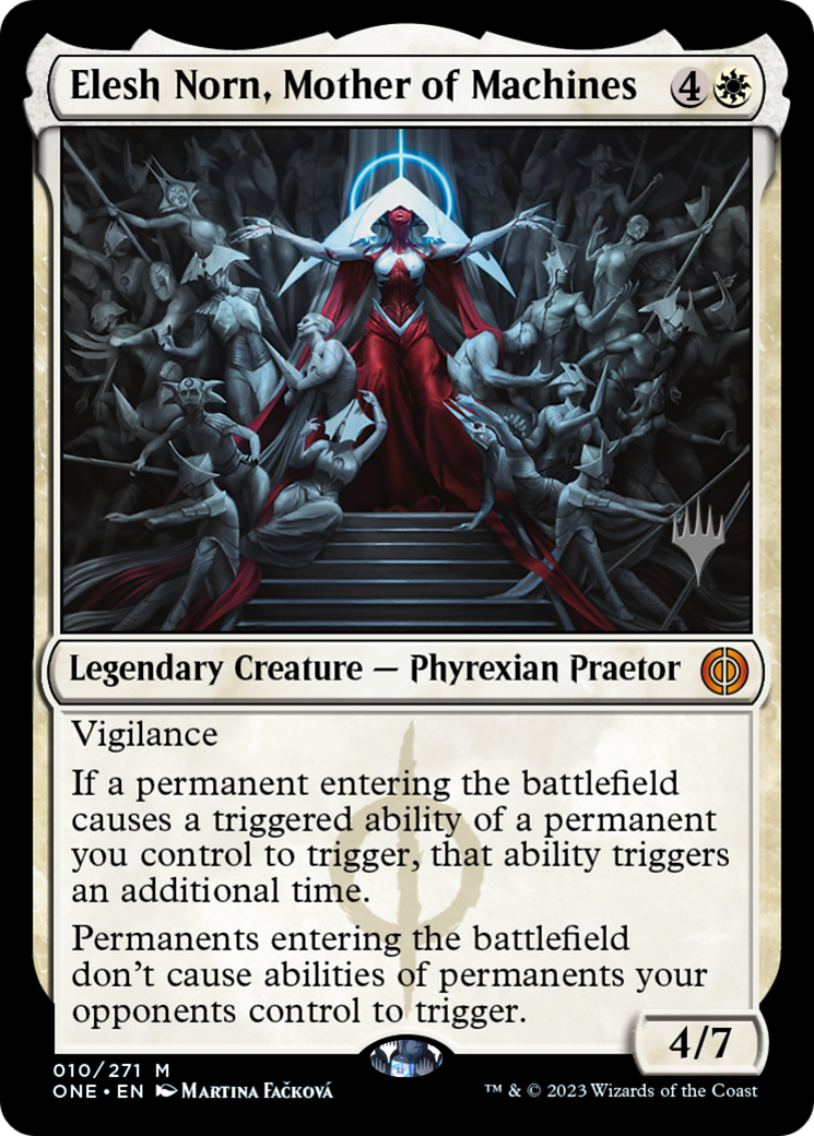 Elesh Norn, Mother of Machines (Promo Pack) [Phyrexia: All Will Be One Promos] | Odin's Place