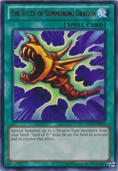 The Flute of Summoning Dragon (Green) [DL17-EN013] Rare | Odin's Place