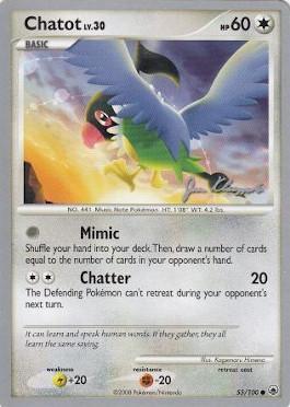 Chatot LV.30 (55/100) (Psychic Lock - Jason Klaczynski) [World Championships 2008] | Odin's Place
