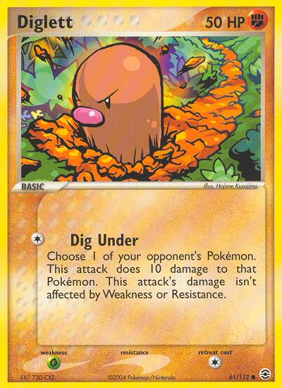 Diglett (61/112) [EX: FireRed & LeafGreen] | Odin's Place