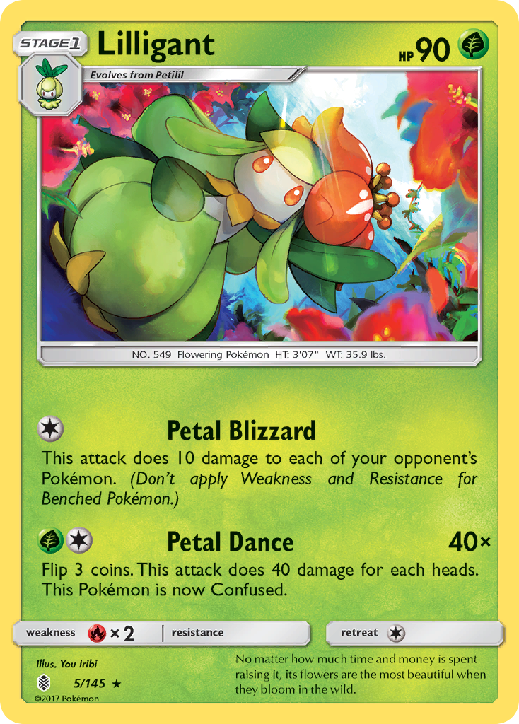 Lilligant (5/145) [Sun & Moon: Guardians Rising] | Odin's Place