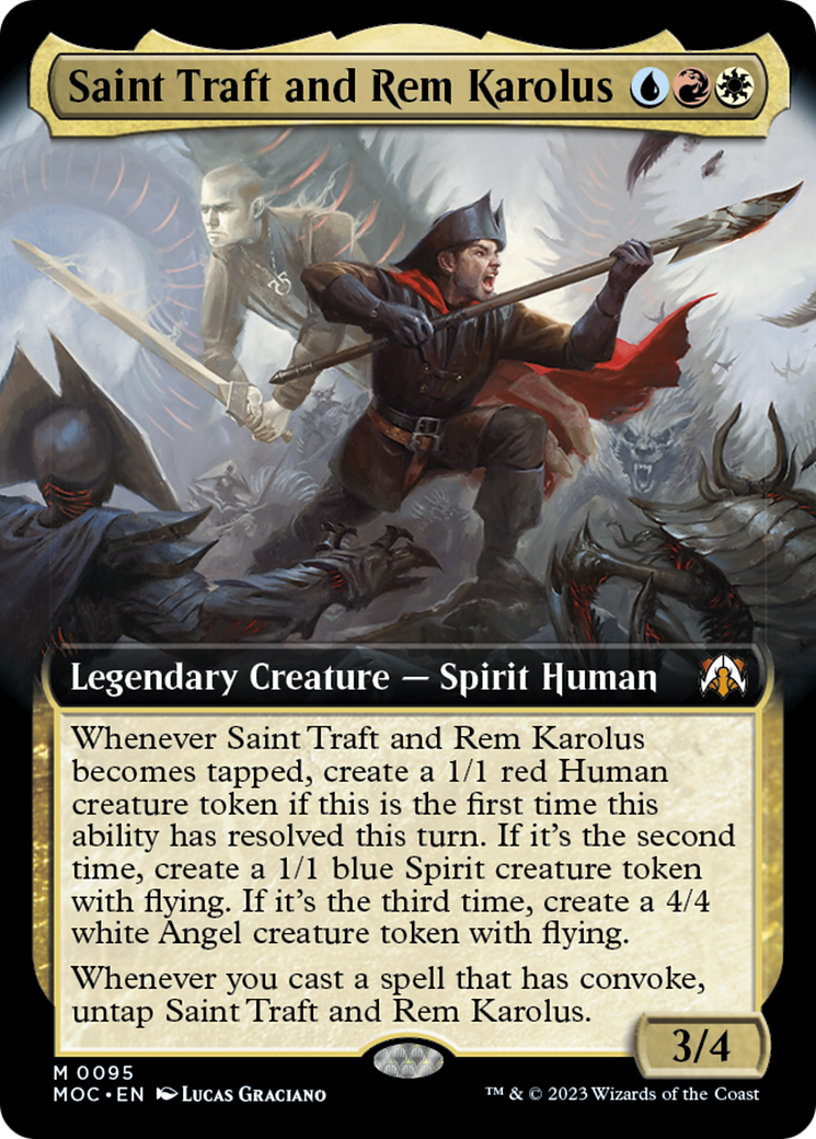 Saint Traft and Rem Karolus (Extended Art) [March of the Machine Commander] | Odin's Place