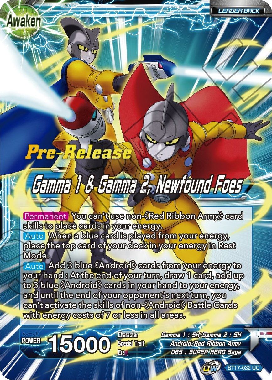 Gamma 1 & Gamma 2 // Gamma 1 & Gamma 2, Newfound Foes (BT17-032) [Ultimate Squad Prerelease Promos] | Odin's Place