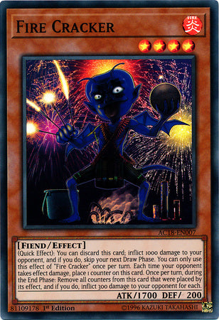 Fire Cracker [AC18-EN007] Super Rare | Odin's Place
