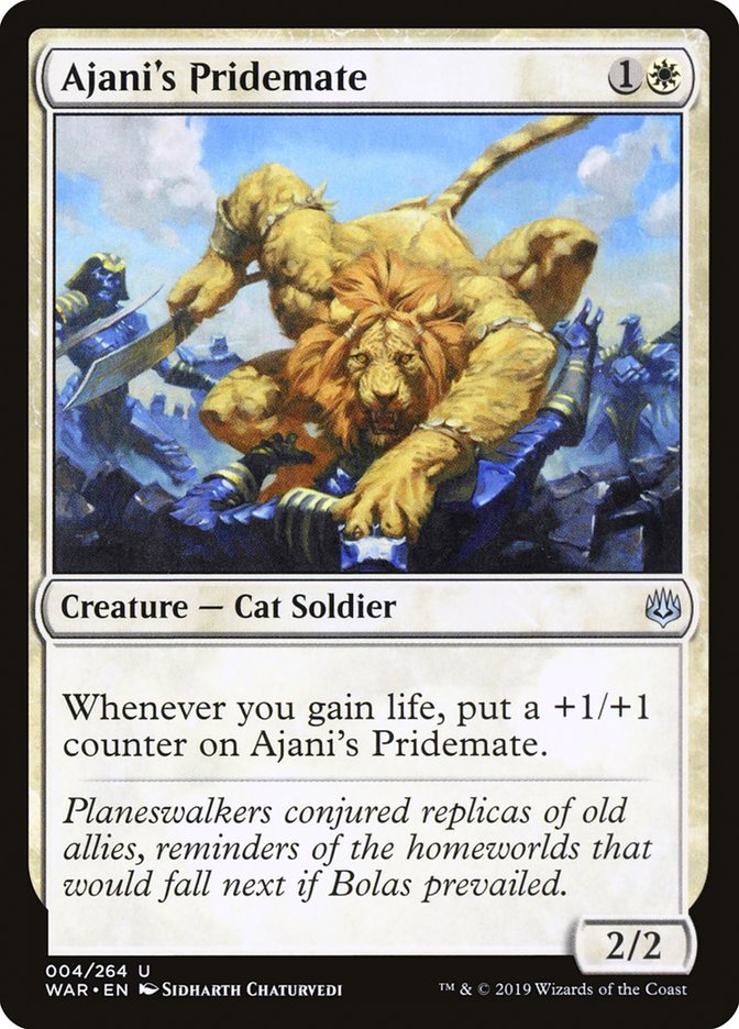 Ajani's Pridemate (4) [War of the Spark] | Odin's Place