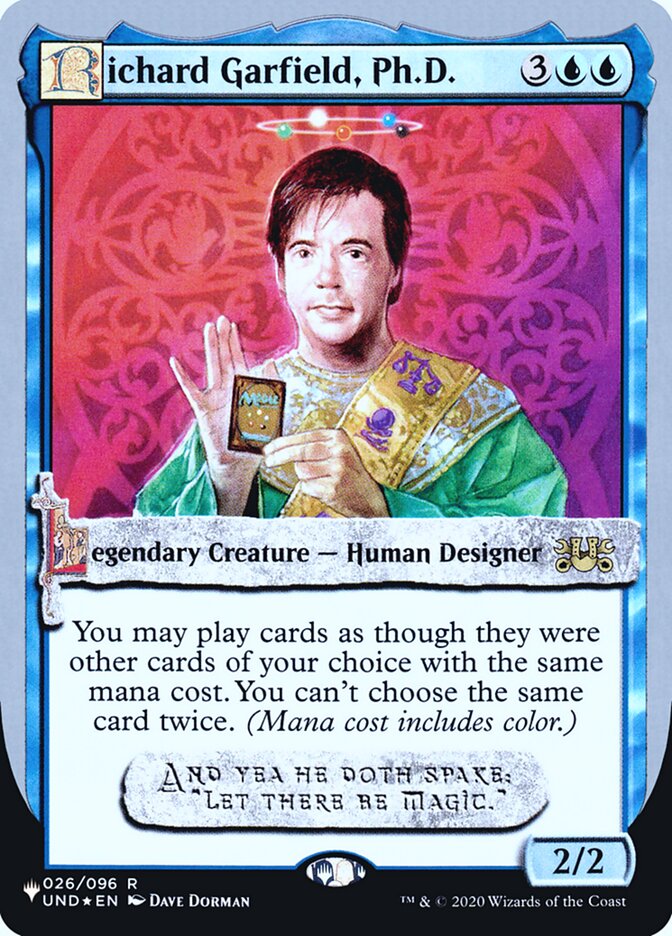 Richard Garfield, Ph.D. (Unfinity Foil Edition) [The List] | Odin's Place