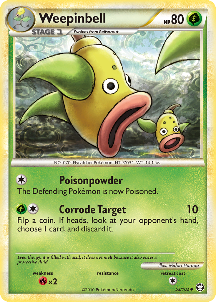 Weepinbell (53/102) [HeartGold & SoulSilver: Triumphant] | Odin's Place