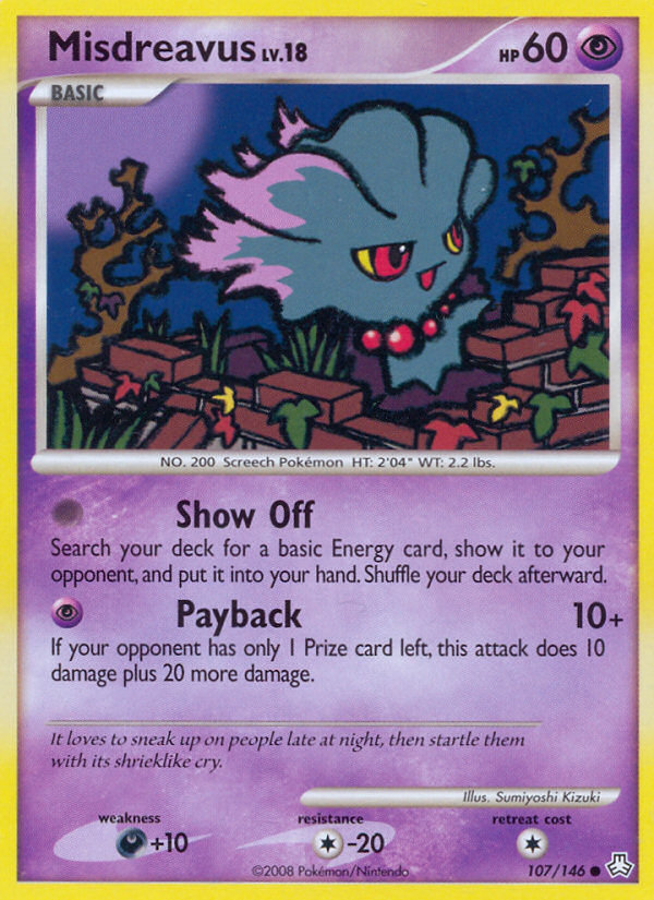 Misdreavus (107/146) [Diamond & Pearl: Legends Awakened] | Odin's Place