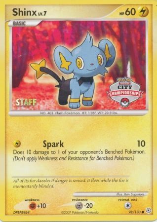 Shinx (98/130) (Staff City Championships Promo) [Nintendo: Black Star Promos] | Odin's Place
