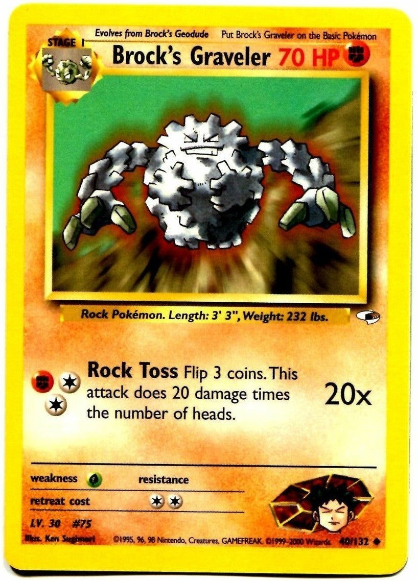 Brock's Graveler (40/132) [Gym Heroes Unlimited] | Odin's Place