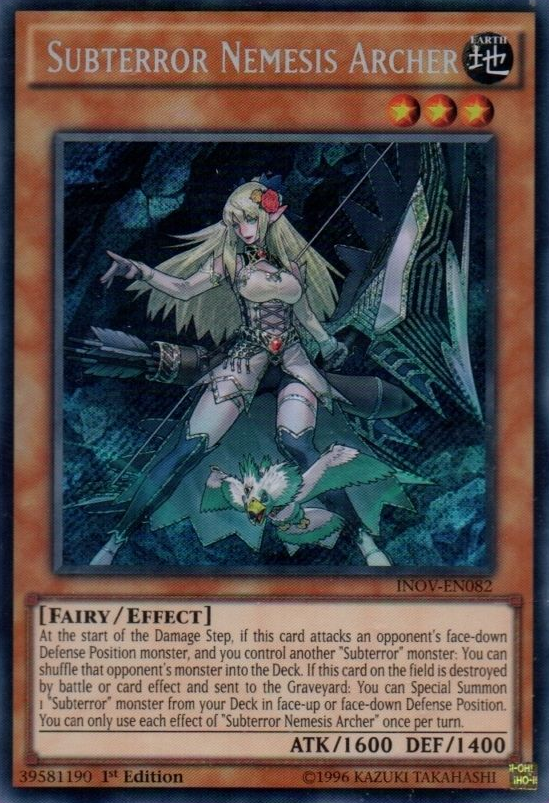 Subterror Nemesis Archer [INOV-EN082] Secret Rare | Odin's Place