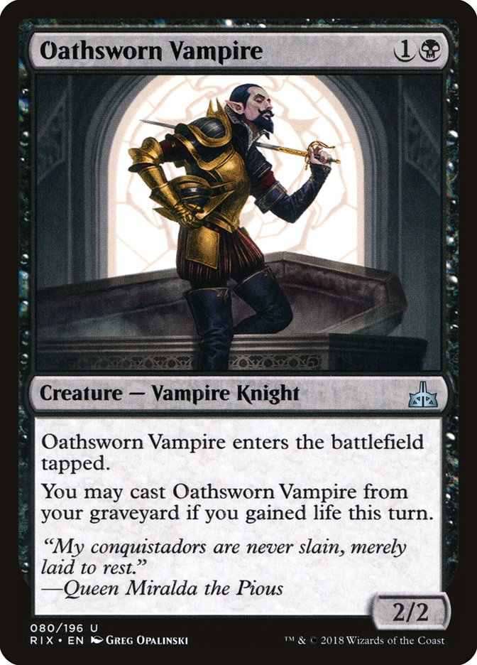 Oathsworn Vampire (80) [Rivals of Ixalan] | Odin's Place