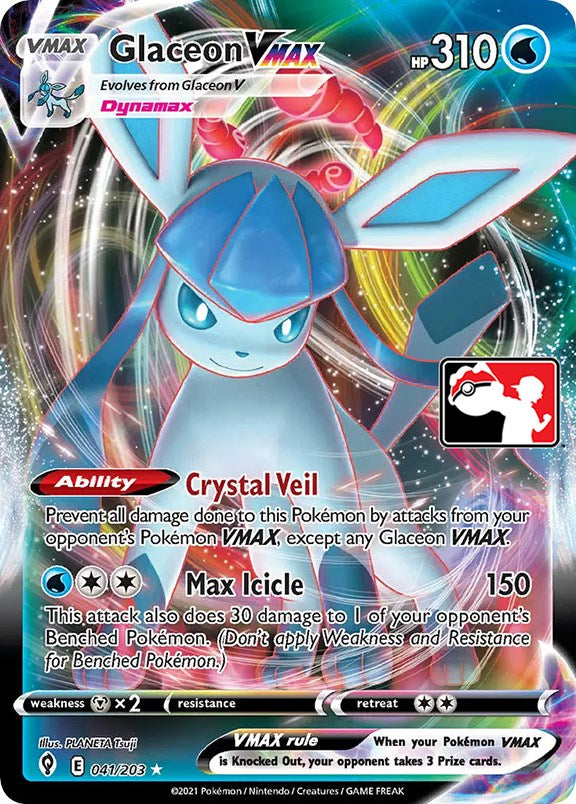 Glaceon VMAX (041/203) [Prize Pack Series One] | Odin's Place