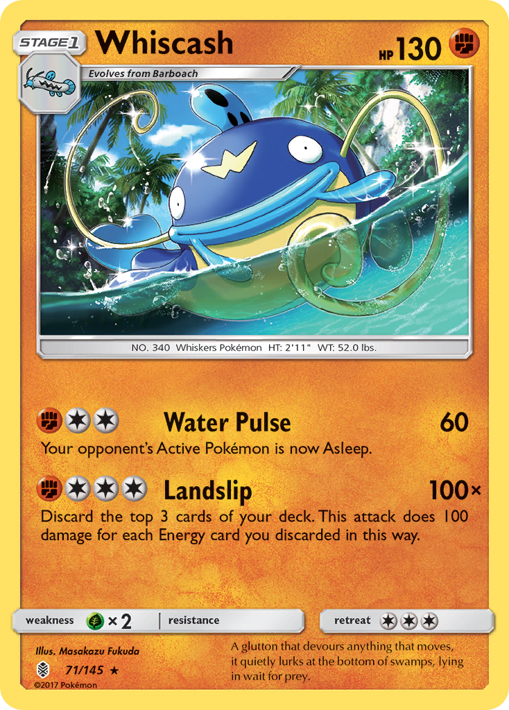 Whiscash (71/145) [Sun & Moon: Guardians Rising] | Odin's Place