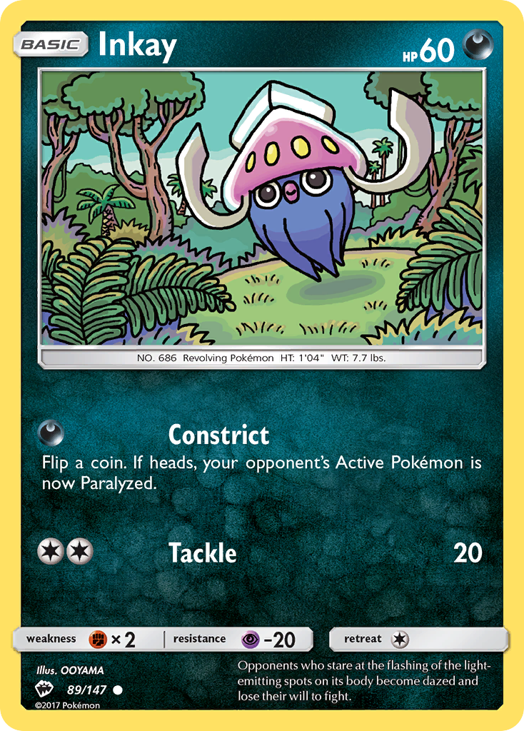 Inkay (89/147) [Sun & Moon: Burning Shadows] | Odin's Place