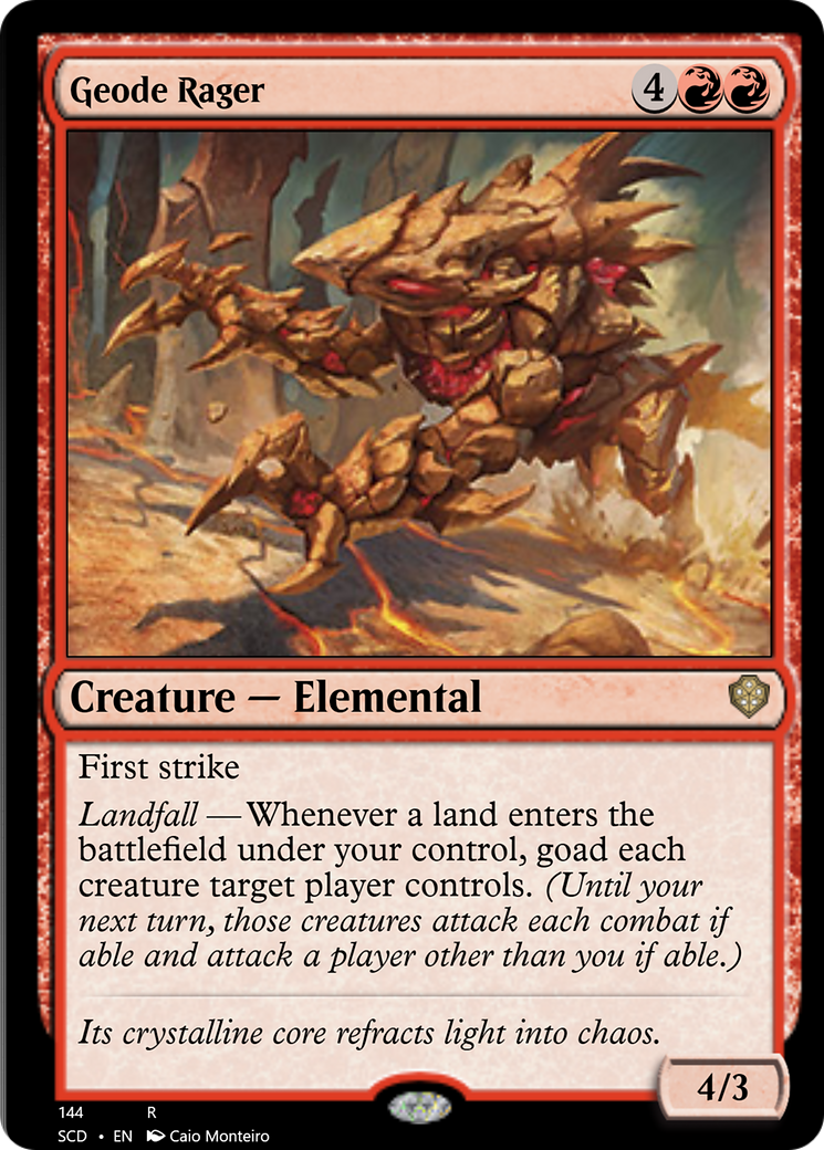 Geode Rager [Starter Commander Decks] | Odin's Place