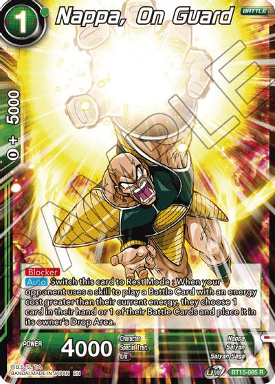 Nappa, on Guard (BT15-085) [Saiyan Showdown] | Odin's Place