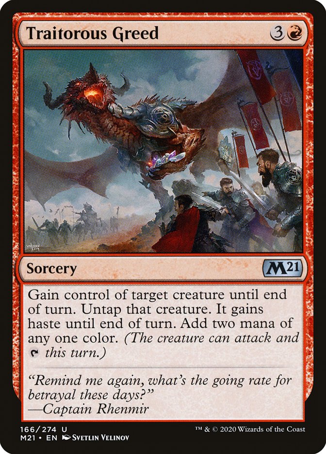 Traitorous Greed [Core Set 2021] | Odin's Place
