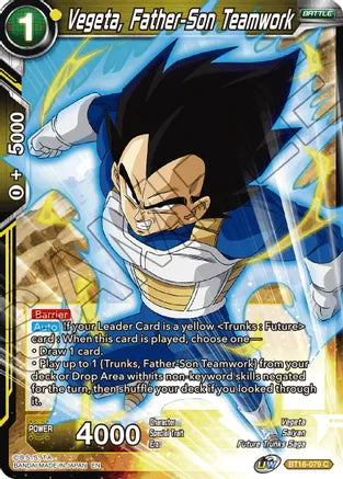 Vegeta, Father-Son Teamwork (BT16-079) [Realm of the Gods] | Odin's Place
