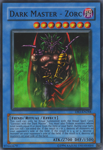 Dark Master - Zorc [DR1-EN244] Super Rare | Odin's Place