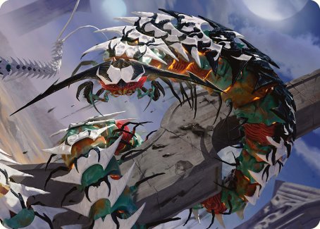 Atraxa's Skitterfang Art Card [Phyrexia: All Will Be One Art Series] | Odin's Place