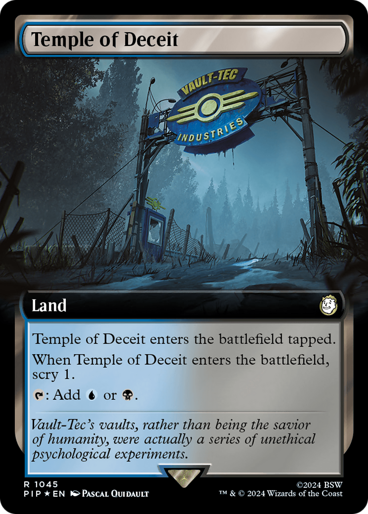 Temple of Deceit (Extended Art) (Surge Foil) [Fallout] | Odin's Place