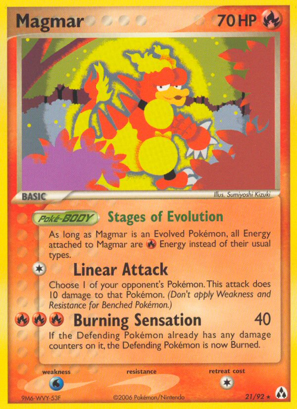Magmar (21/92) [EX: Legend Maker] | Odin's Place