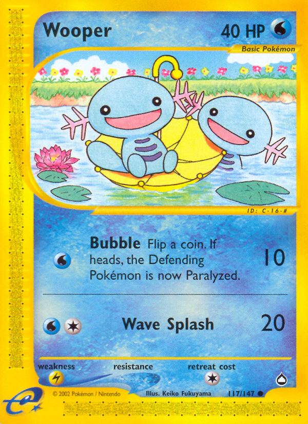 Wooper (117/147) [Aquapolis] | Odin's Place