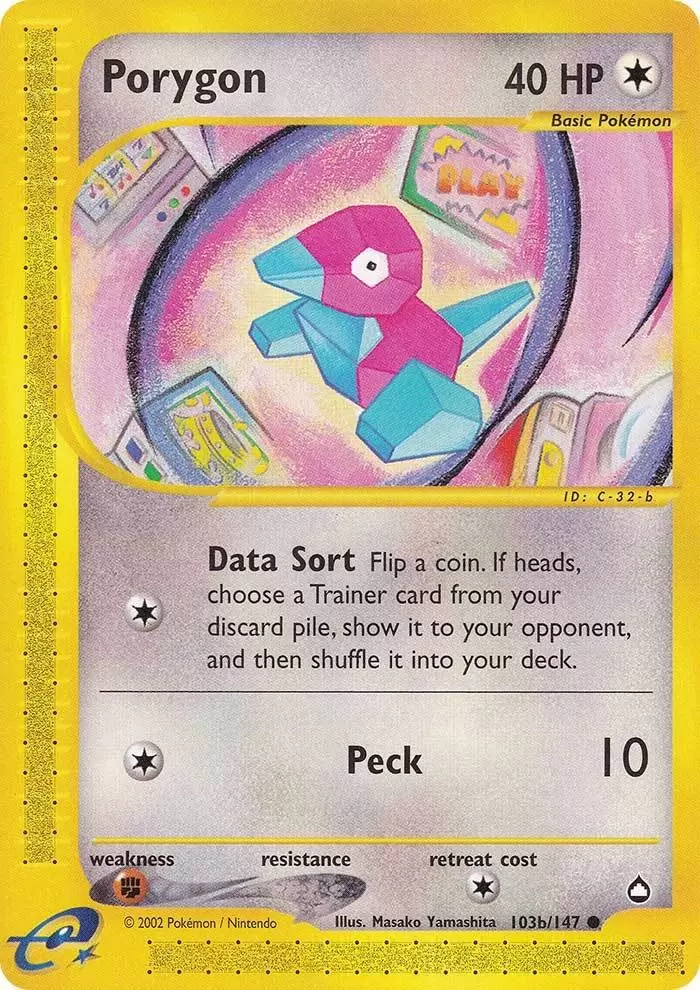 Porygon (103b/147) [Aquapolis] | Odin's Place