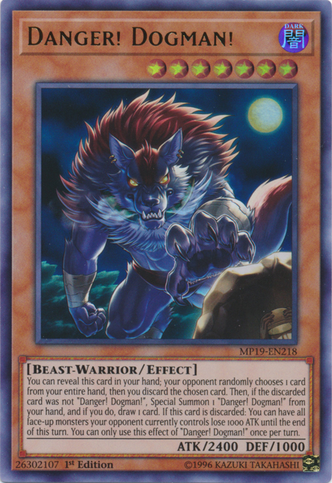 Danger! Dogman! [MP19-EN218] Ultra Rare | Odin's Place