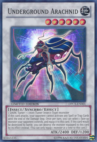 Underground Arachnid [DPC5-EN001] Super Rare | Odin's Place