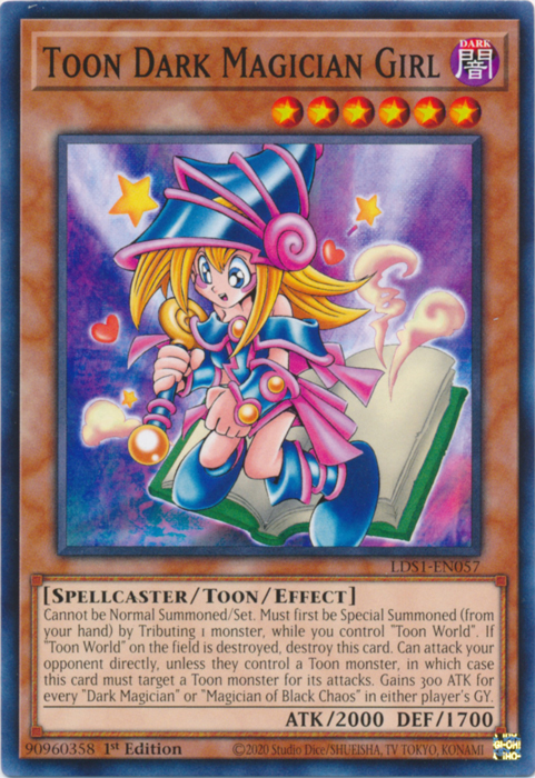 Toon Dark Magician Girl [LDS1-EN057] Common | Odin's Place