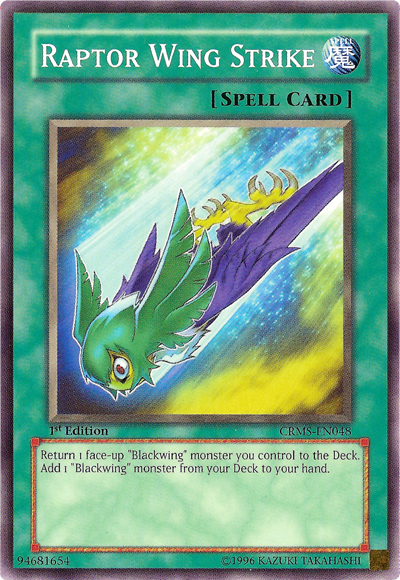 Raptor Wing Strike [CRMS-EN048] Common | Odin's Place