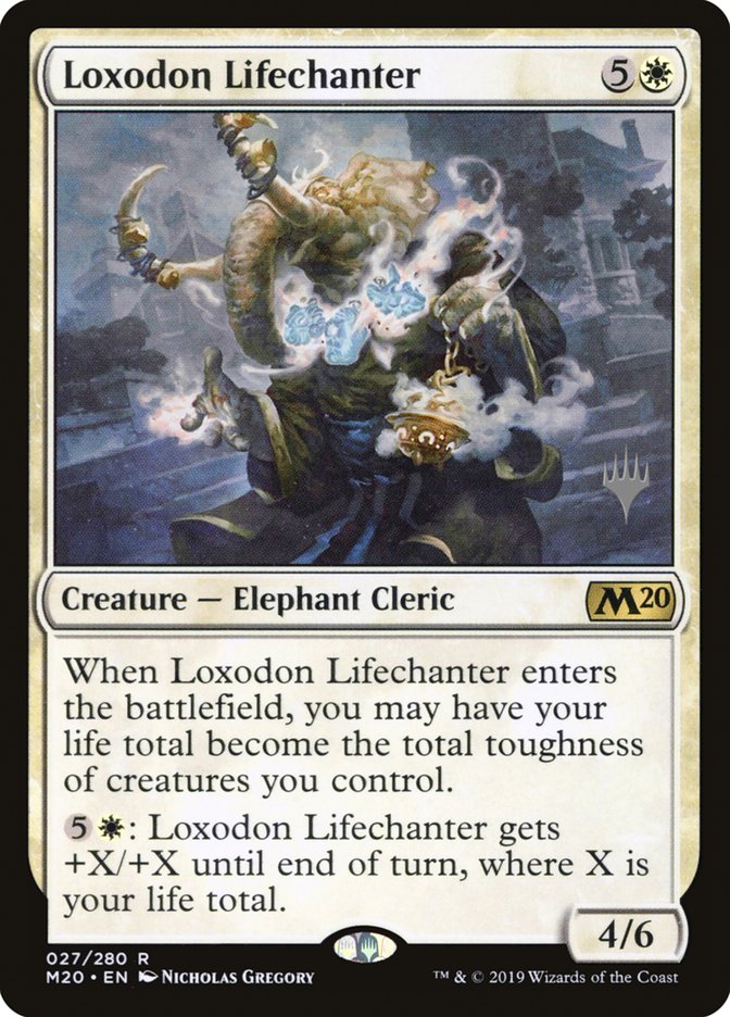 Loxodon Lifechanter (Promo Pack) [Core Set 2020 Promos] | Odin's Place