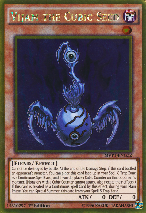 Vijam the Cubic Seed [MVP1-ENG32] Gold Rare | Odin's Place