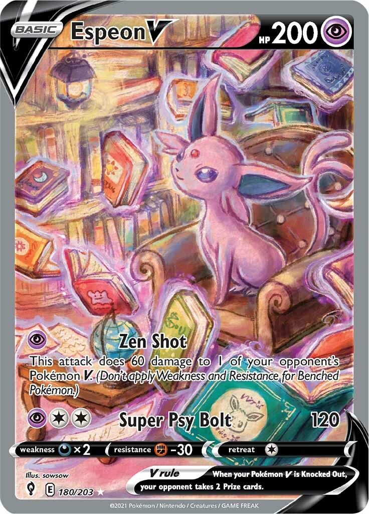 Espeon V (180/203) [Sword & Shield: Evolving Skies] | Odin's Place