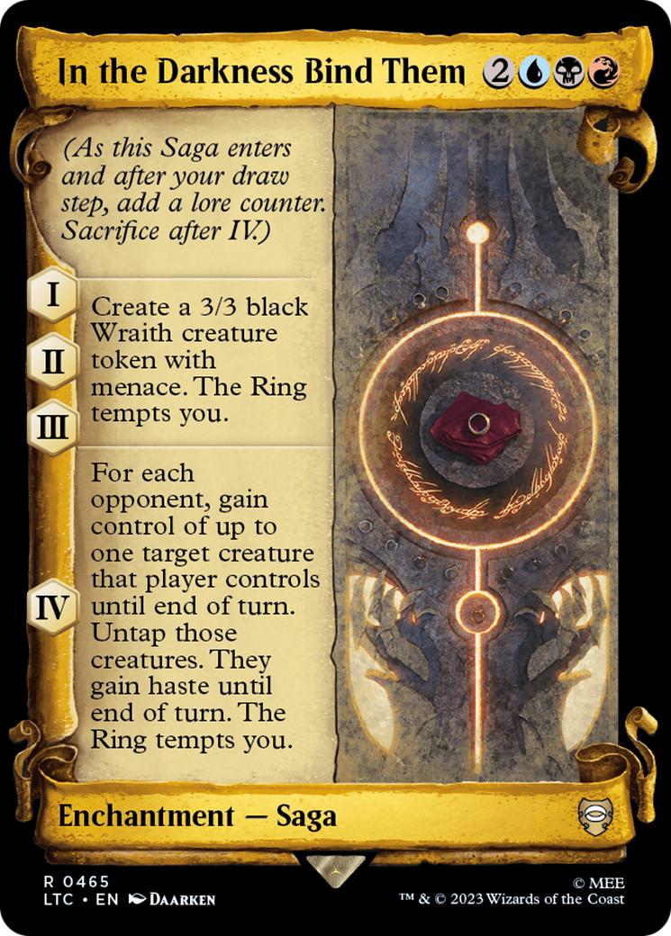 In the Darkness Bind Them [The Lord of the Rings: Tales of Middle-Earth Commander Showcase Scrolls] | Odin's Place