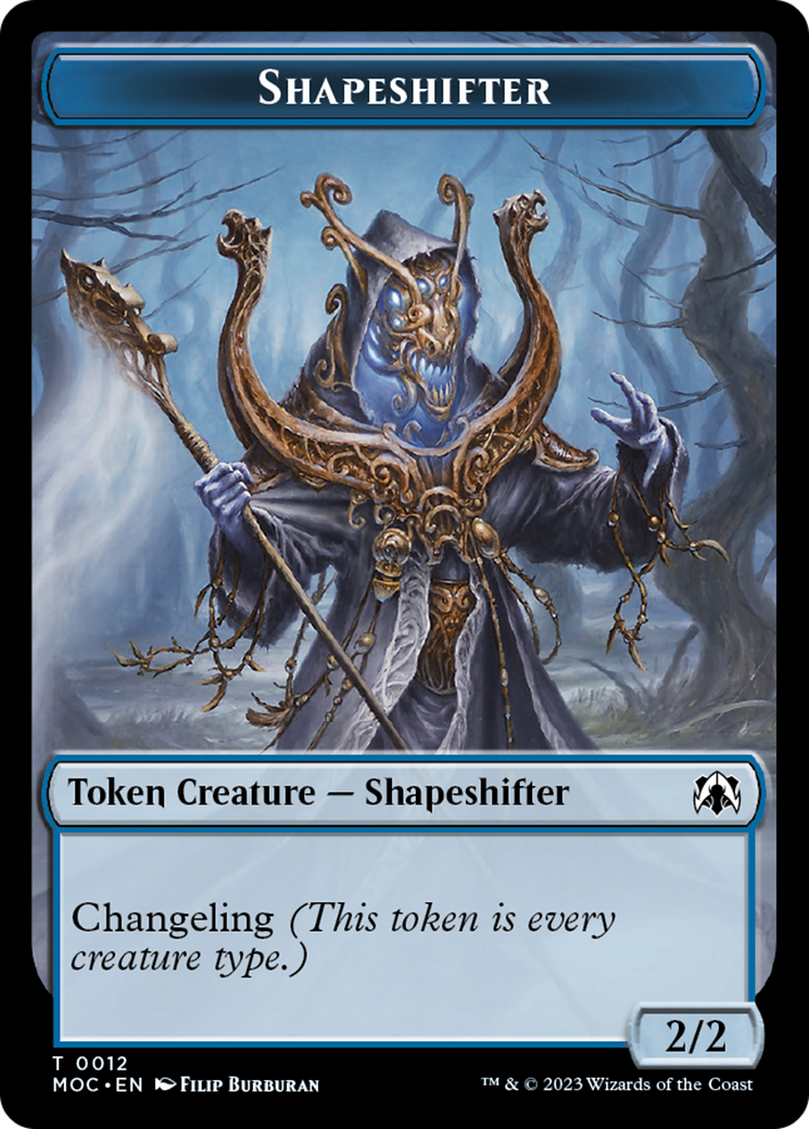 Blood // Shapeshifter Double-Sided Token [March of the Machine Commander Tokens] | Odin's Place