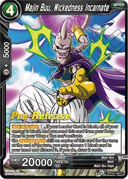 Majin Buu, Wickedness Incarnate (BT10-126) [Rise of the Unison Warrior Prerelease Promos] | Odin's Place
